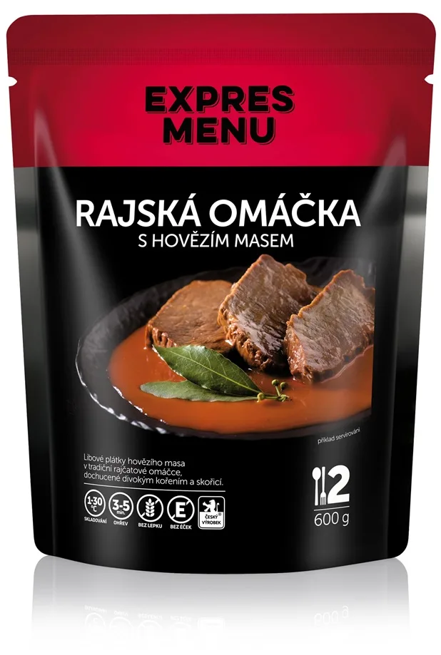 Expres menu rajská omáčka s hovězím 600 g