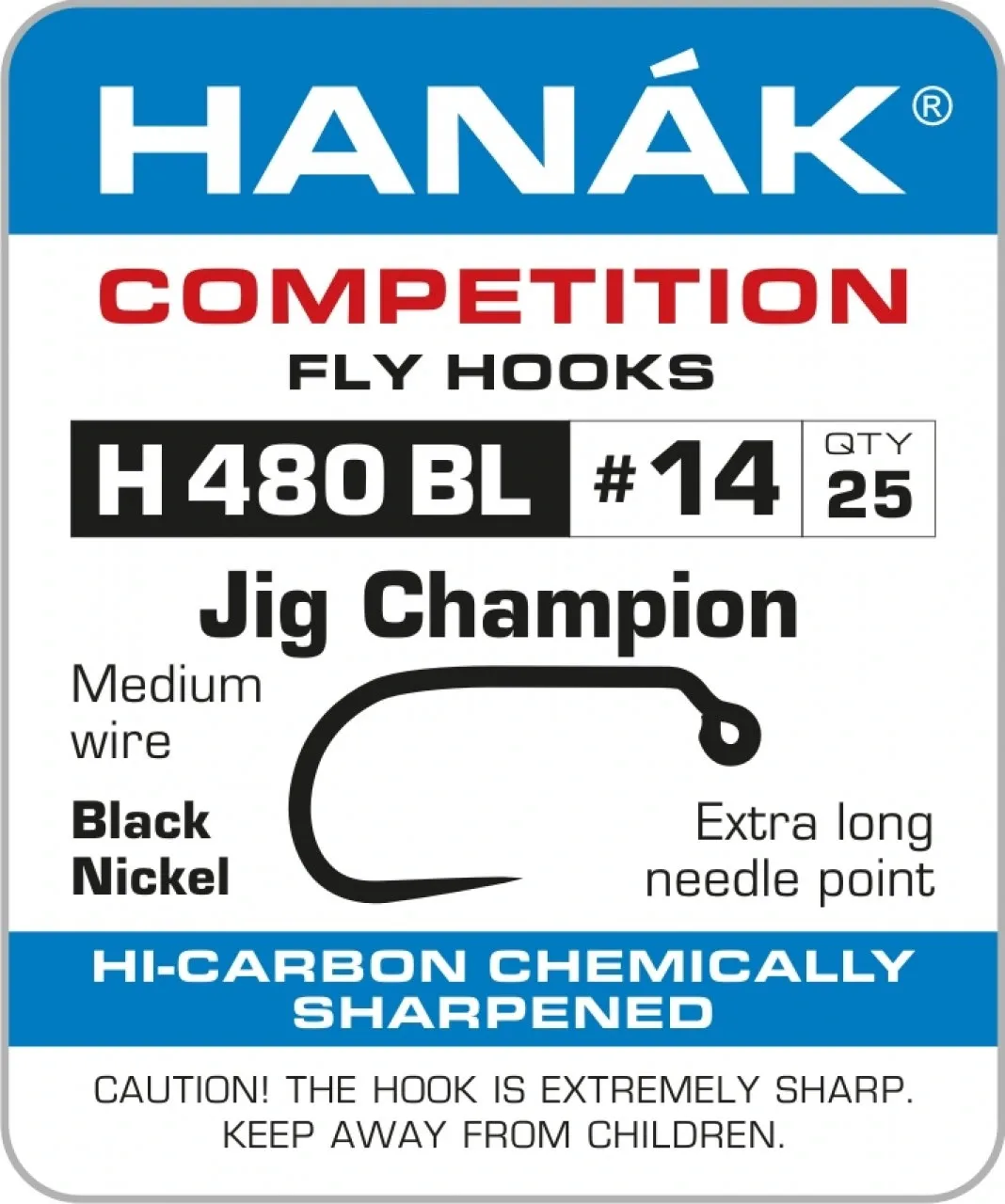 Hanák Competition Hanák Háčky H 480 BL Jig Champion Velikost háčku: #8