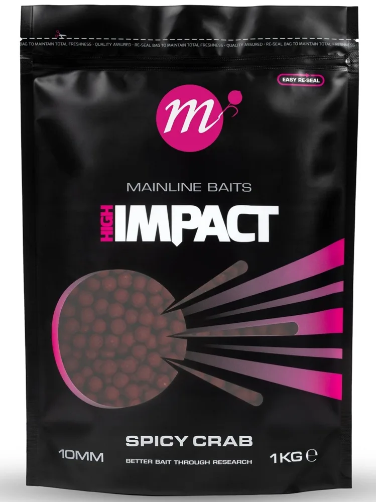 Mainline boilie hi impact spicy crab 1 kg - 15 mm