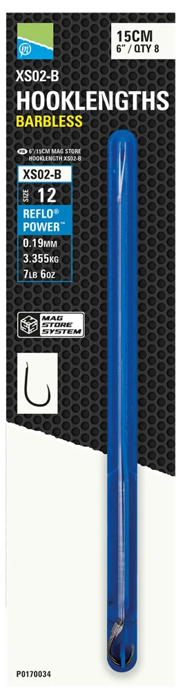 Preston innovations návazec mag store hooklenght xs02-b 15 cm - velikost háčku 12