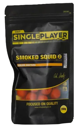 Singleplayer vyvážené boilies wafters smoked squid 200 g 20 mm