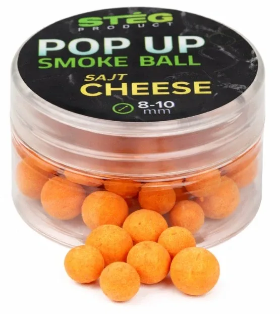 Stég plovoucí boilie pop up smoke ball 10 g 8-10 mm - cheese