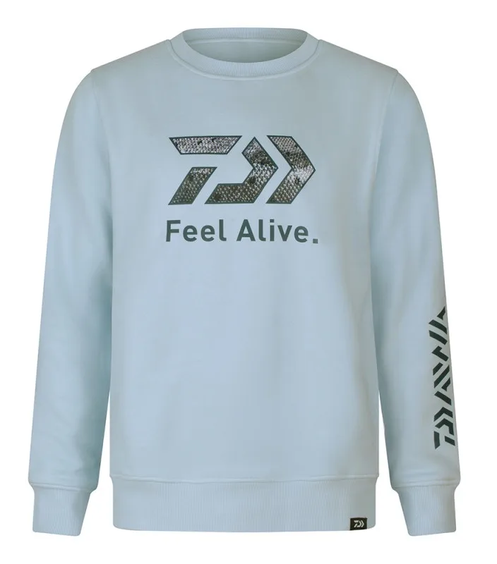 Daiwa mikina d-vec hoodie crew neck trout - xl