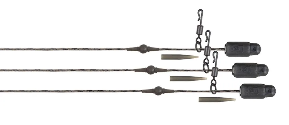 Fox Montáž Edges Naturals Heli-Clip Rigs Copper Core 50lb 3ks