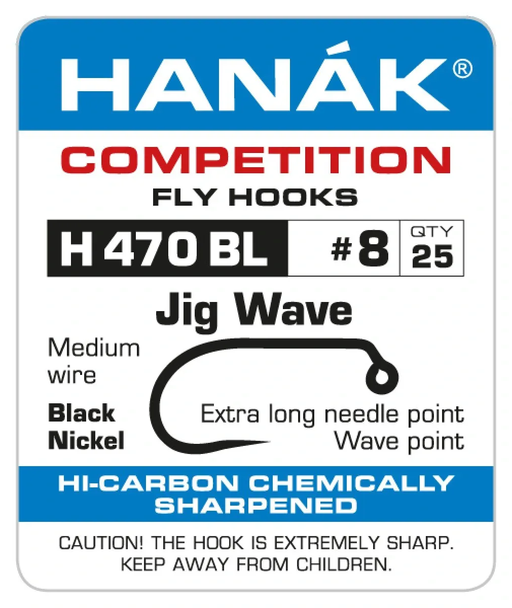Hanák Competition Hanák Háčky H 470 BL Jig Wave Velikost háčku: #10