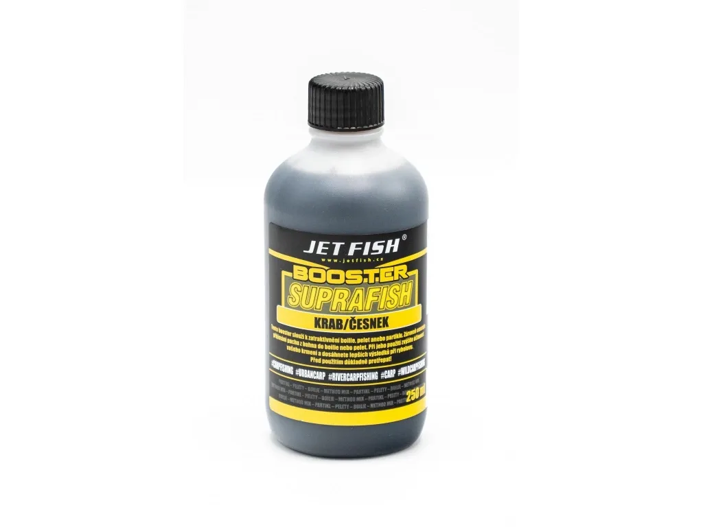 Jet Fish Booster Supra Fish 250ml Příchuť: Krab / Česnek