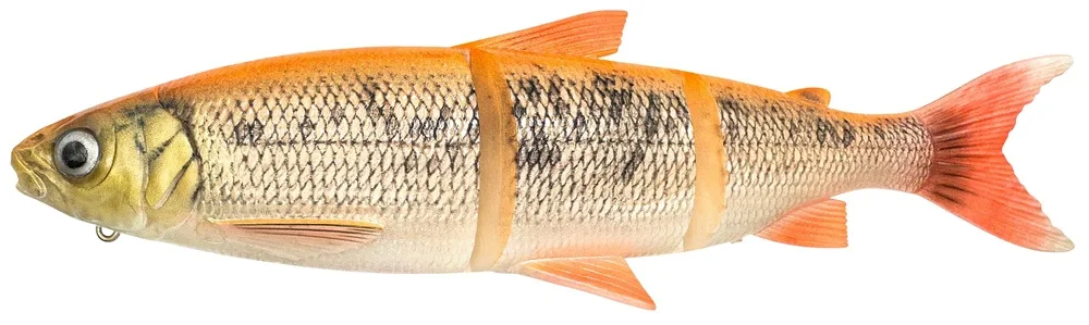 Savage gear gumová nástraha 3d line thru whitefish moderate sinking golden albino - 27 cm 217 g