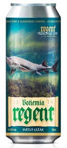 Bohemia regent pivo vodní říše jeseter sibiřský 0,5 l