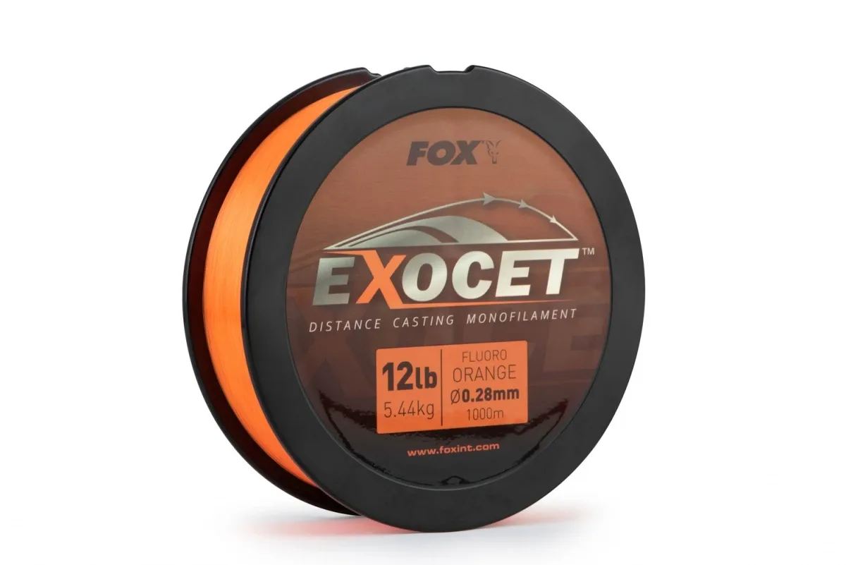Fox Vlasec Exocet Fluoro Orange Mono 1000m Nosnost: 4,9kg, Průměr: 0,26mm