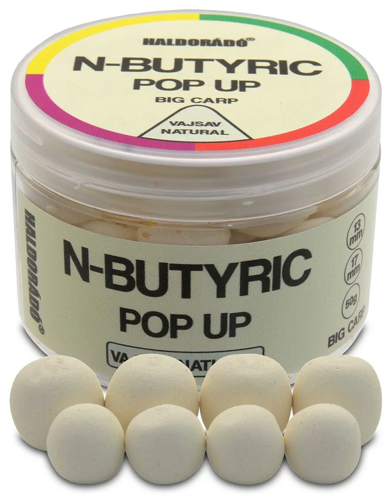 Haldorádó Pop-Up N-Butyric Big Carp 13/17mm 50g - Haldorádó Pop-Up N-Butyric Big Carp 50g 13/17mm Kyselina máselná