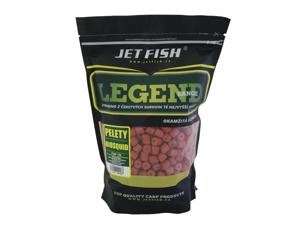 Jet Fish Pelety Legend Range Biosquid 1kg Průměr: 12mm