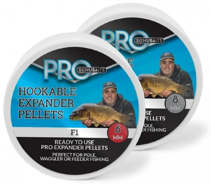 Sonubaits Pelety Pro Hookable Expander Pellets 100g Hmotnost: 100g, Průměr: 8mm, Příchuť: F1