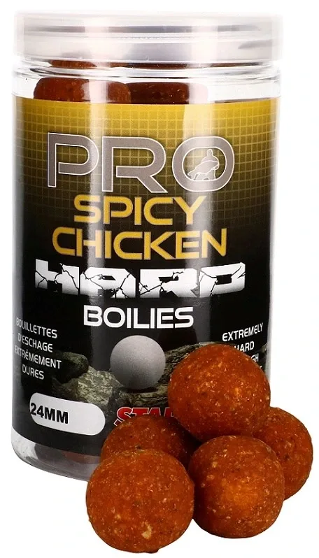 Starbaits Boilie Pro Spicy Chicken Hard 200 g Průměr: 24mm