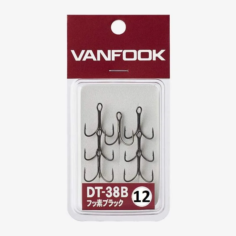 Vanfook Trojháčky DT-38B Počet kusů: 7ks, Velikost háčku: #12