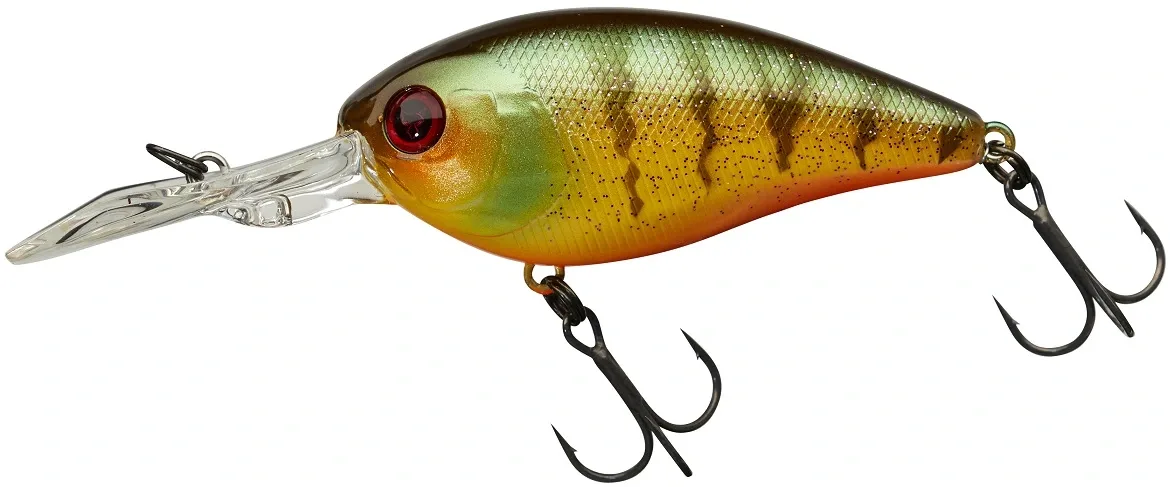 Illex Wobler Digle 2+ Agressive Perch Délka: 6,2cm, Hmotnost: 14,3g, Maximální ponor: 2m