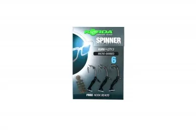 Korda Návazce Spinner Hook Section Kurv Micro Barbed 3ks Velikost háčku: #6