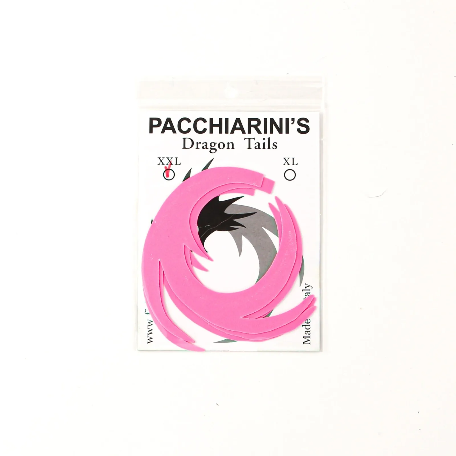 Pacchiarini Ocásky Dragon Tails Fluo Pink Délka: 7,5cm, Počet kusů: 4ks, Velikost: XL