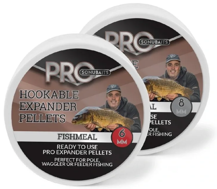Sonubaits Pelety Pro Hookable Expander Pellets 100g Hmotnost: 100g, Průměr: 6mm, Příchuť: Fishmeal