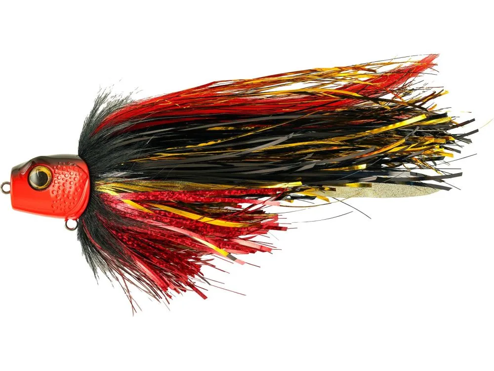 Westin jigová hlava monsterfly 22 cm 44 g - fire