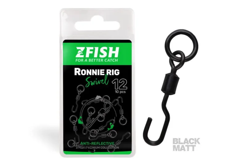 Zfish Obratlík Ronnie Rig Swivel Matt vel.12 10ks