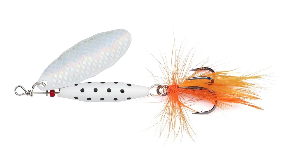 Abu garcia třpytka reflex white sinking white flash - 4,5 cm 7 g