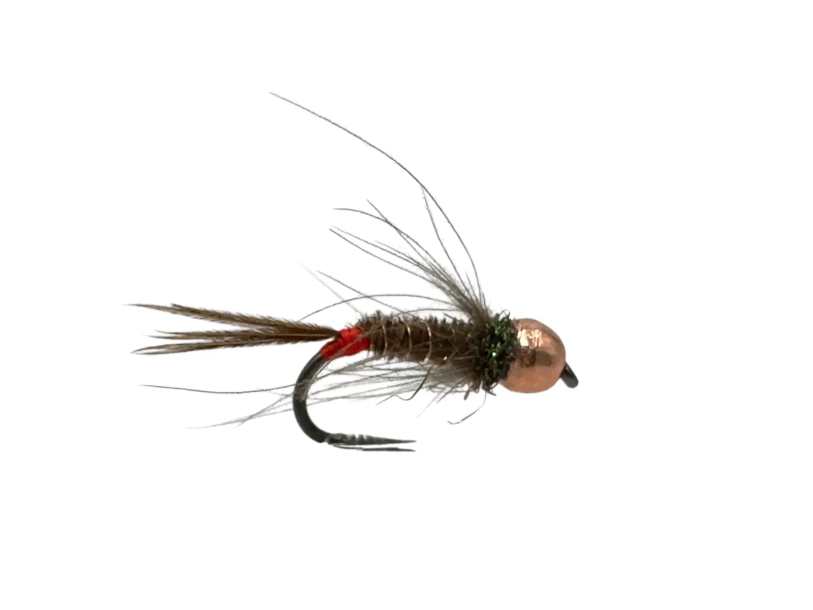 AzFishing AZ-Fishing Nymfa s Tungstenovou Hlavou Copper Blood Tail Nymph Velikost háčku: #14, Průměr Tugnstenu: 3,3mm