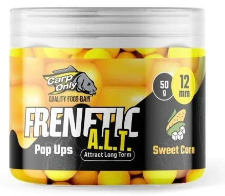 Carp only plovoucí boilies frenetic a.l.t. hi-visual pop ups sweet corn 50 g - 12 mm