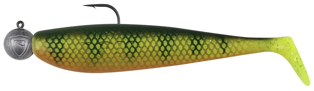 Fox rage gumová nástraha loaded zander pro shad uv natural perch - 12 cm 15 g