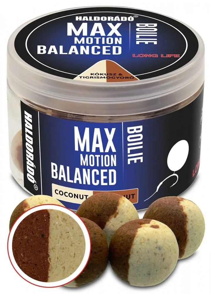 Haldorádó Boilies Balanced Max Motion 20mm 70g - Kokos-Tygří ořech
