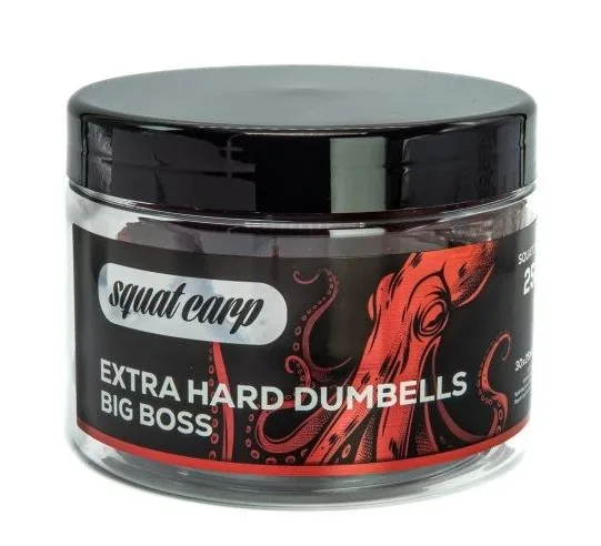 Squat carp tvrzené boilies extra hard dumbells big boss 250 g 30x25 mm