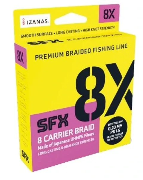 Sufix Pletená Šňůra SFX 8X Vis Green 1m Nosnost: 7,7kg, Průměr: 0,15mm