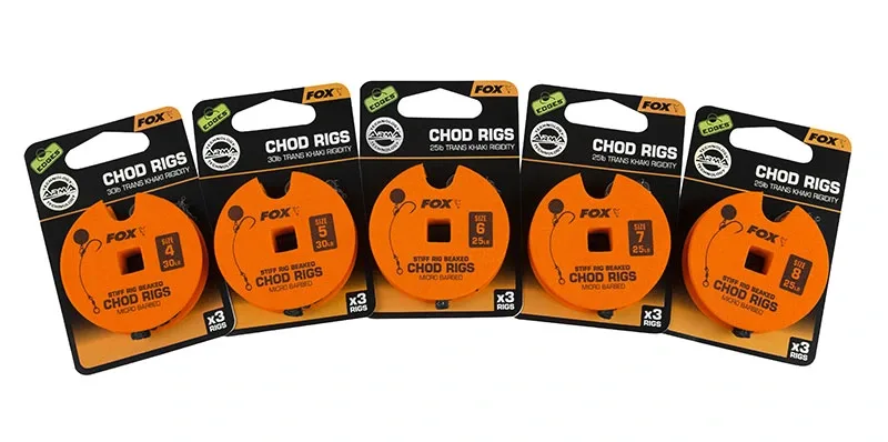 Fox Hotový Návazec Edges Stiff Chod Rig Standard 3ks Nosnost: 30lb, Velikost háčku: #5