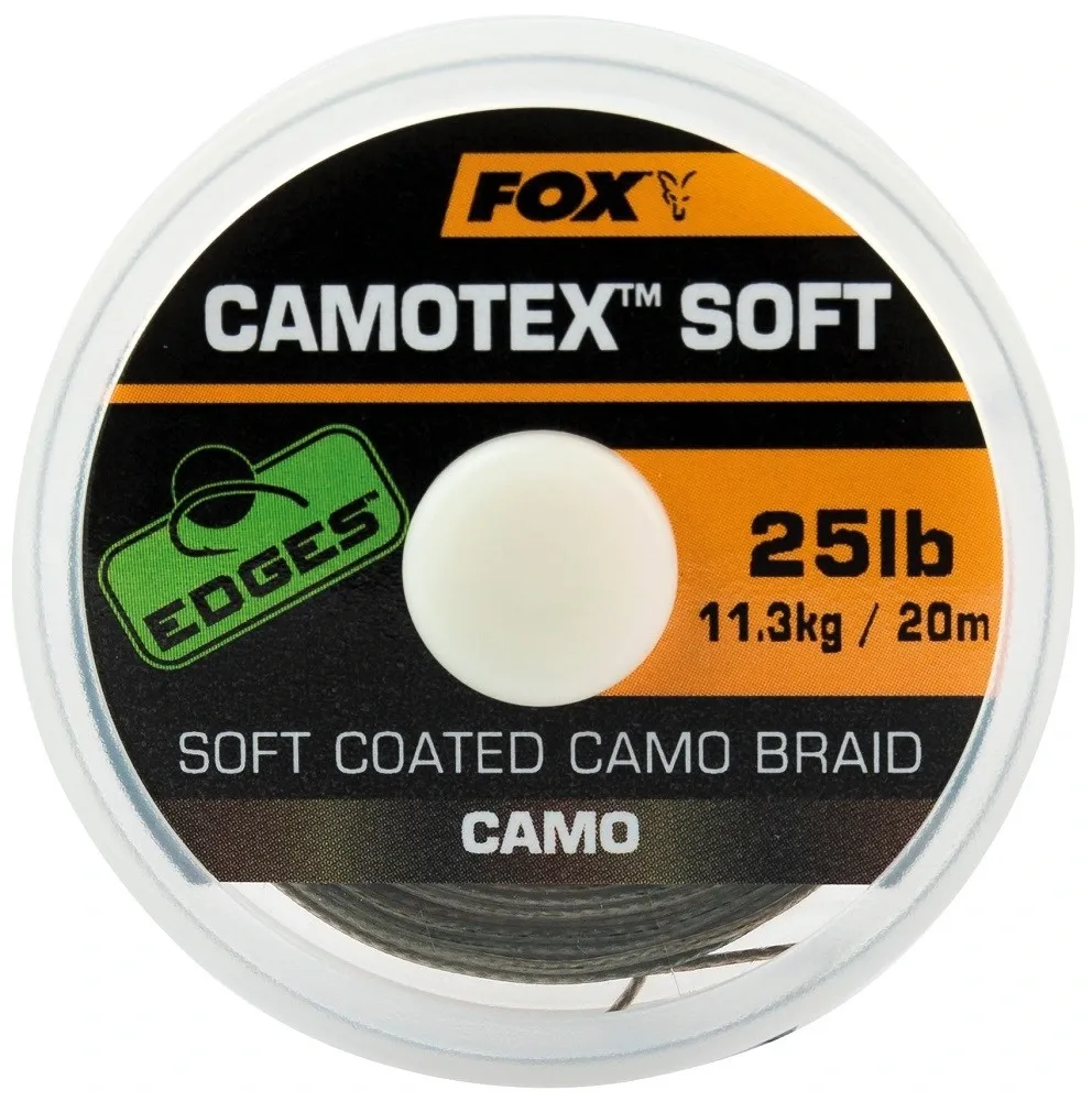 Fox Ztužená šňůrka Camotex Soft Camo 20m Varianta: 25lb