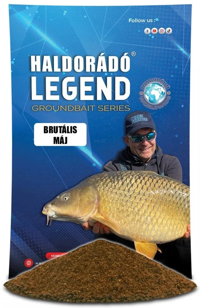 Haldorádó krmítková směs legend groundbait 800 g - brutální játra