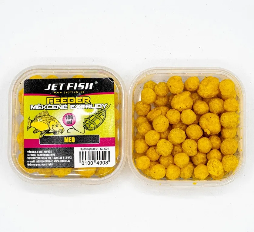 Jet fish měkčené extrudy 100 ml - med