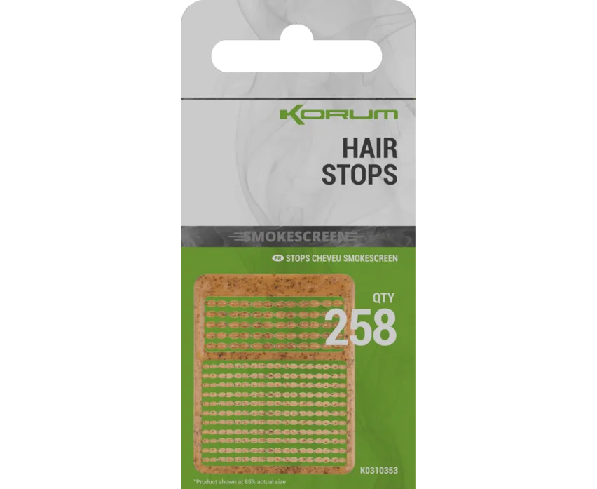 Korum zarážky smokescreen hair stops 258 ks