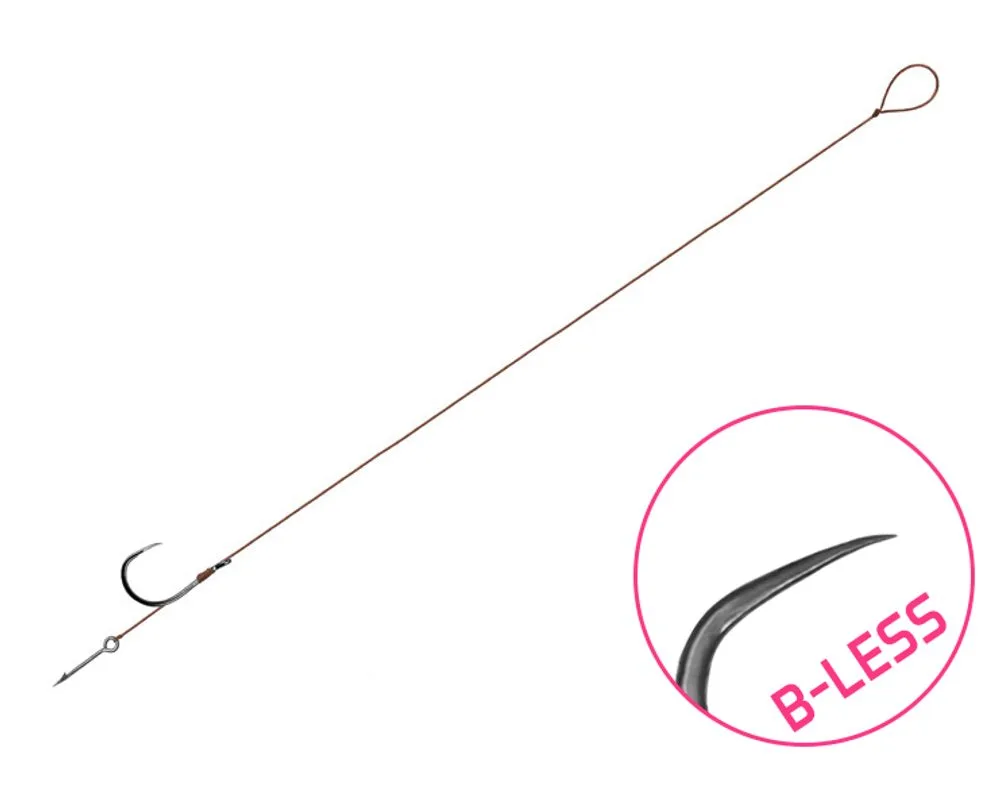 Delphin Feederový návazec Proxi 8 Sting bez protihrotu 6ks - 12cm / 0,10mm / B-LESS #12 / Sting 5mm