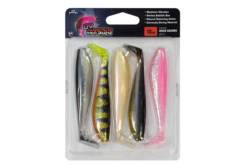 Fox Rage Gumová Nástraha Ultra UV Zander Pro Shads Mixed Colours Délka: 10cm