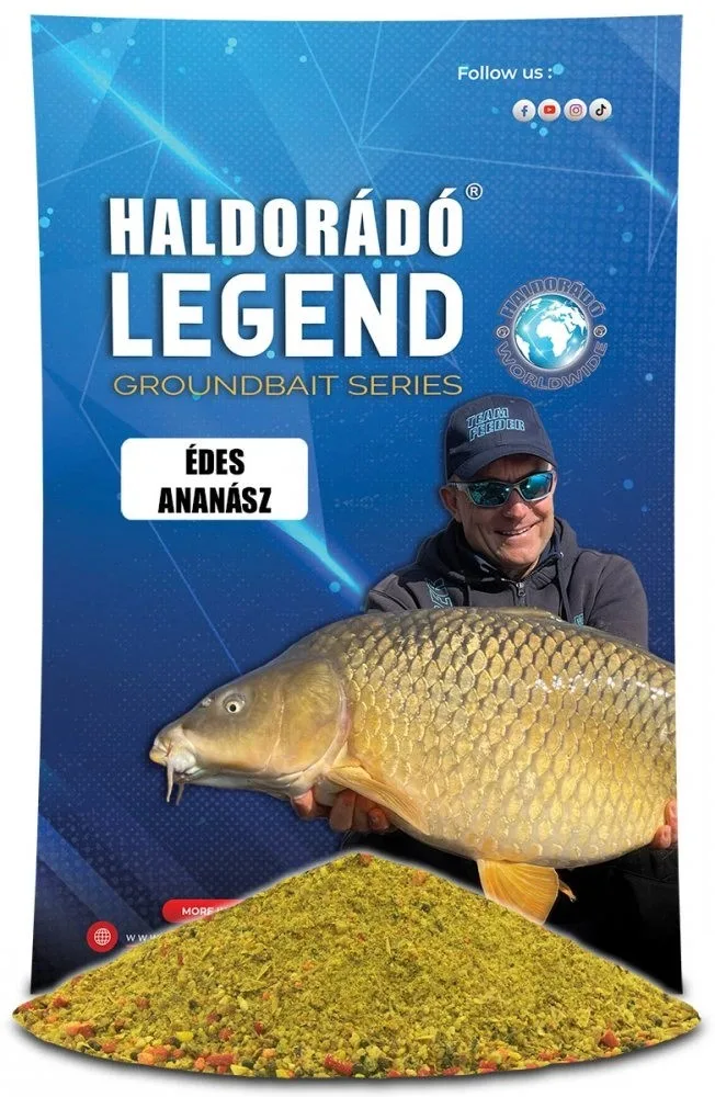 Haldorádó krmítková směs legend groundbait 800 g - sladký ananas