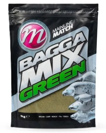 Mainline krmítková směs bagga mix green groundbait 1 kg