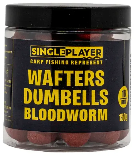 Singleplayer wafters dumbells bloodworm 150 g 16 mm