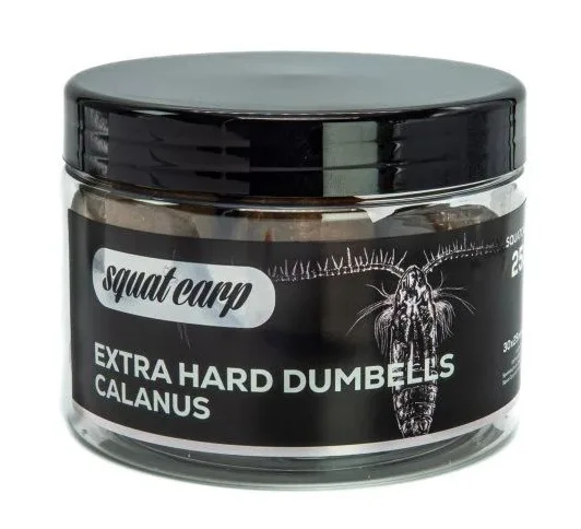 Squat carp tvrzené boilies extra hard dumbells calanus 250 g 30x25 mm