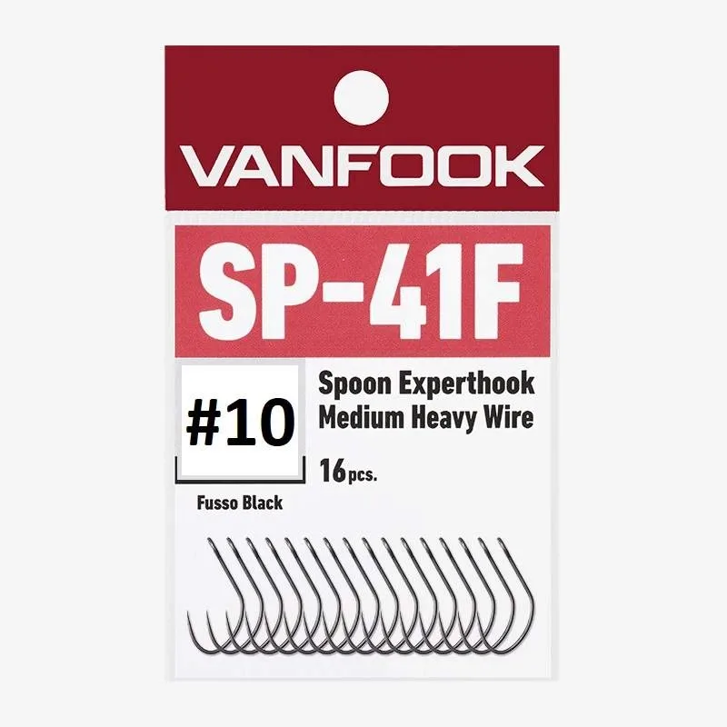Vanfook Háčky SP-41F Spoon Experthook 16ks Počet kusů: 16ks, Velikost háčku: #10