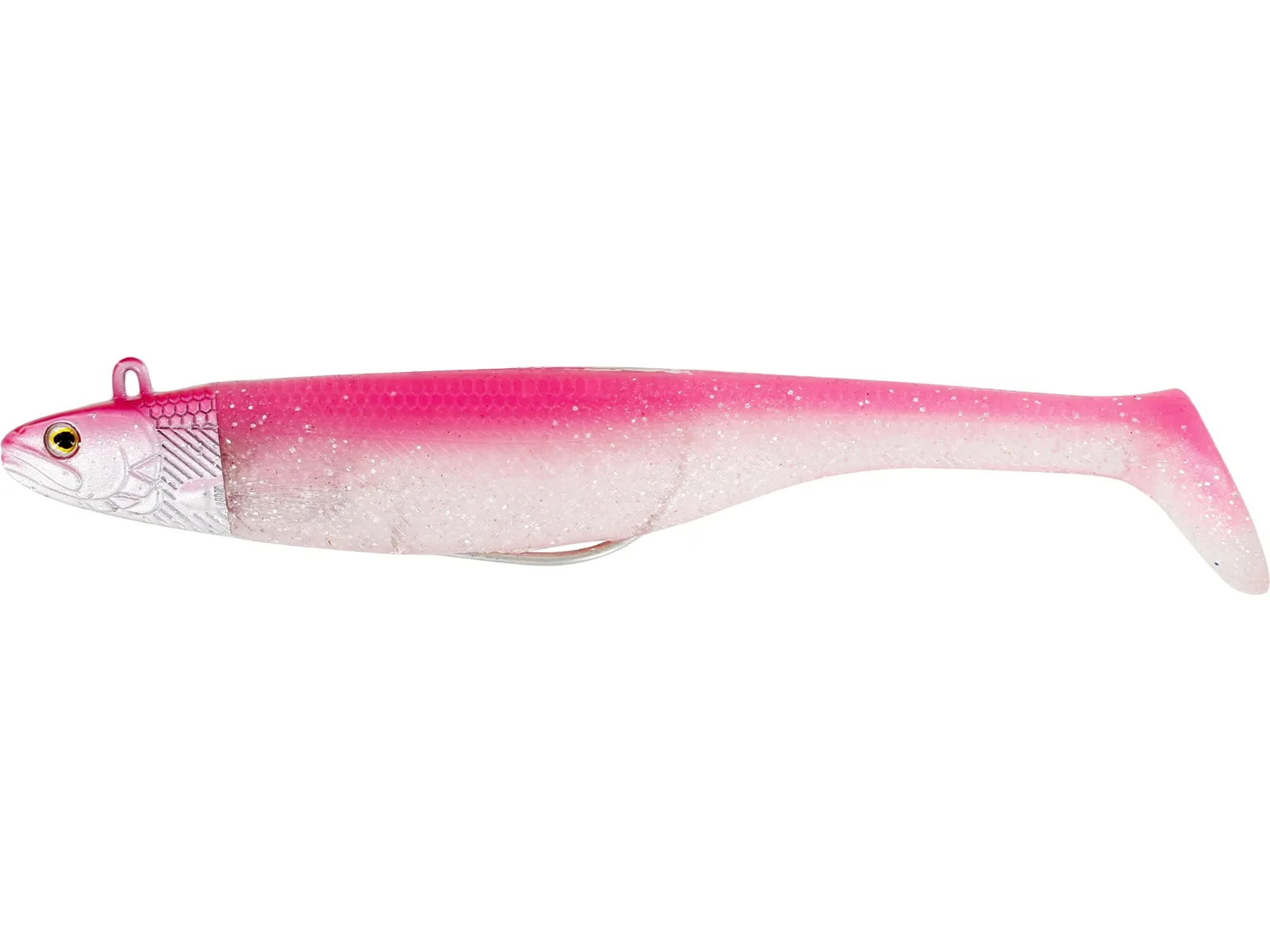 Westin Gumová Nástraha Magic Minnow Jig Glowing Lipstick Délka: 14cm, Hmotnost: 42g