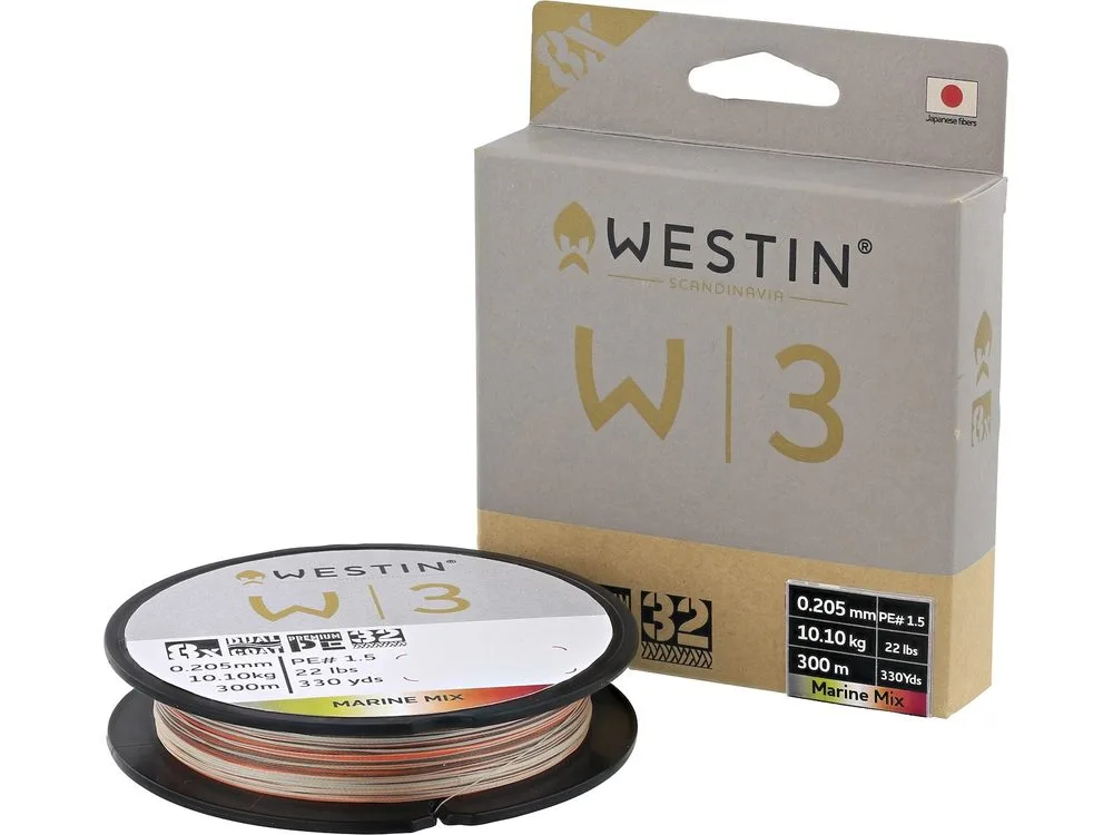 Westin Šňůra W3 Oceanic Swirl 8-Braid Marine Mix 300m - 0,45mm 41,1kg