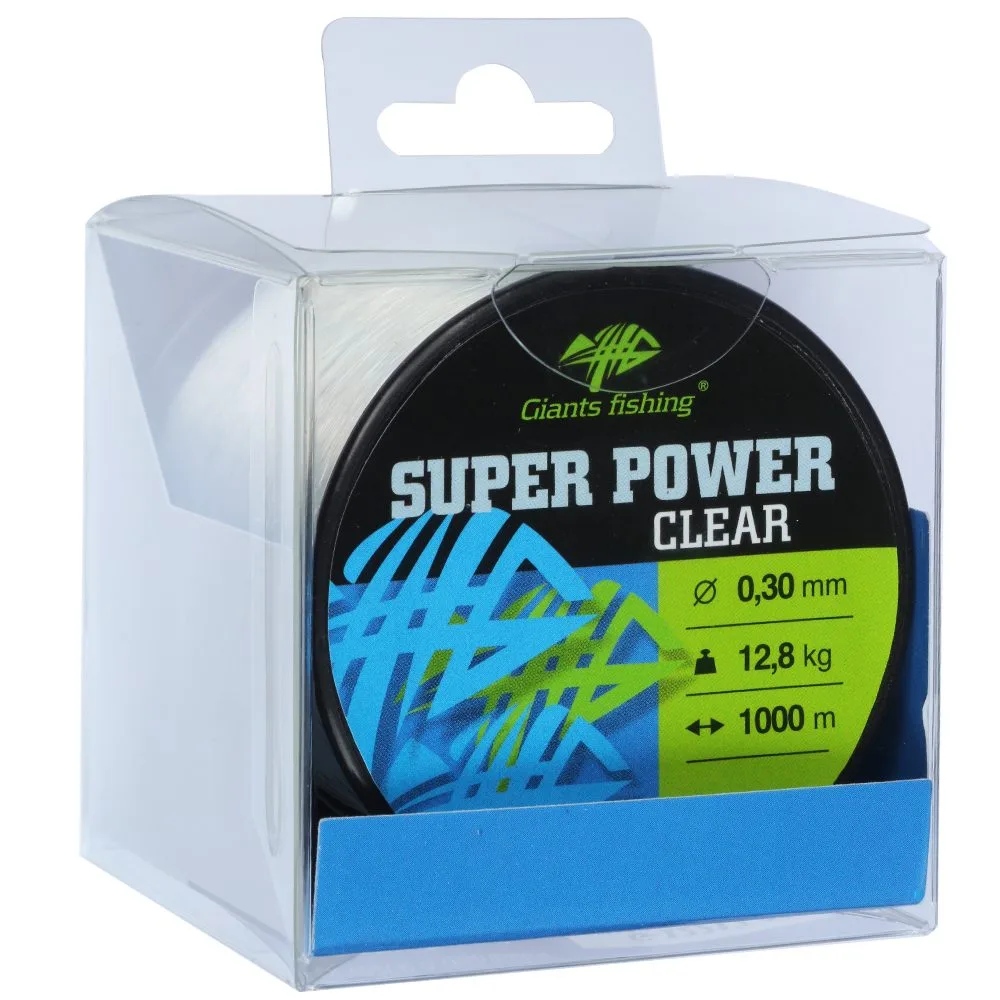 Giants fishing Vlasec Super Power Clear 1000m - 0,30mm/12,8kg