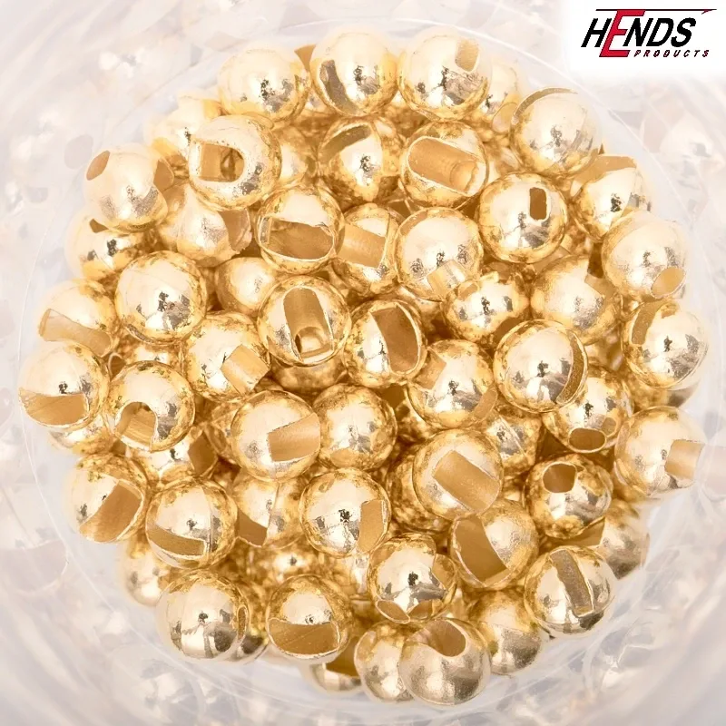 Hends Tungstenové Hlavičky Tungsten Beads Gold Galvanized Normal Slot Průměr: 1,5mm