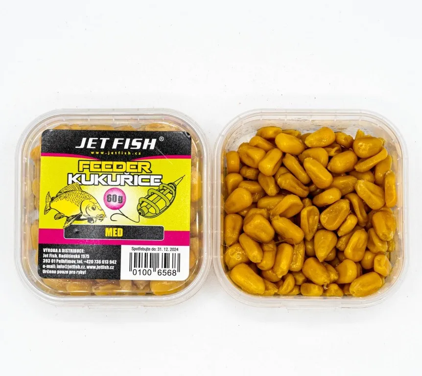 Jet fish kukuřice feeder 60 g - med