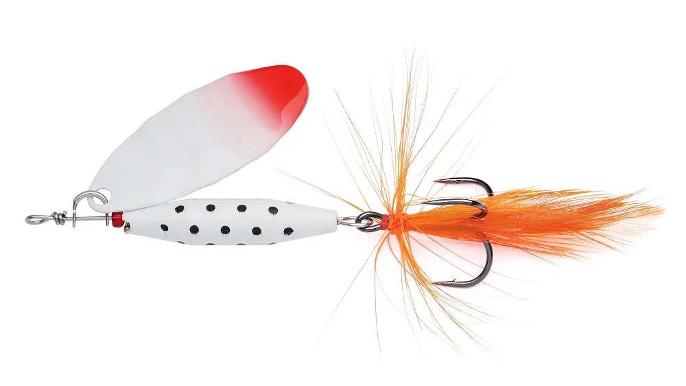 Abu garcia třpytka reflex white sinking redhead - 5,7 cm 12 g
