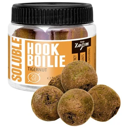 Carp zoom rozpustné boilie soluble hook boilie 110 g 20 mm - tygří ořech – CARPZOOM